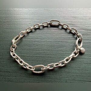 Monica Vinader Alta Capture Mini Link Charm Bracelet Sterling Silver